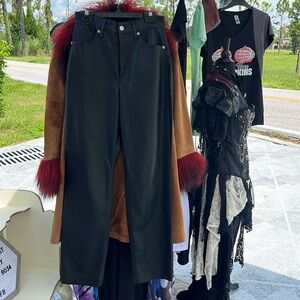 New Express Leather Pants Size 6R